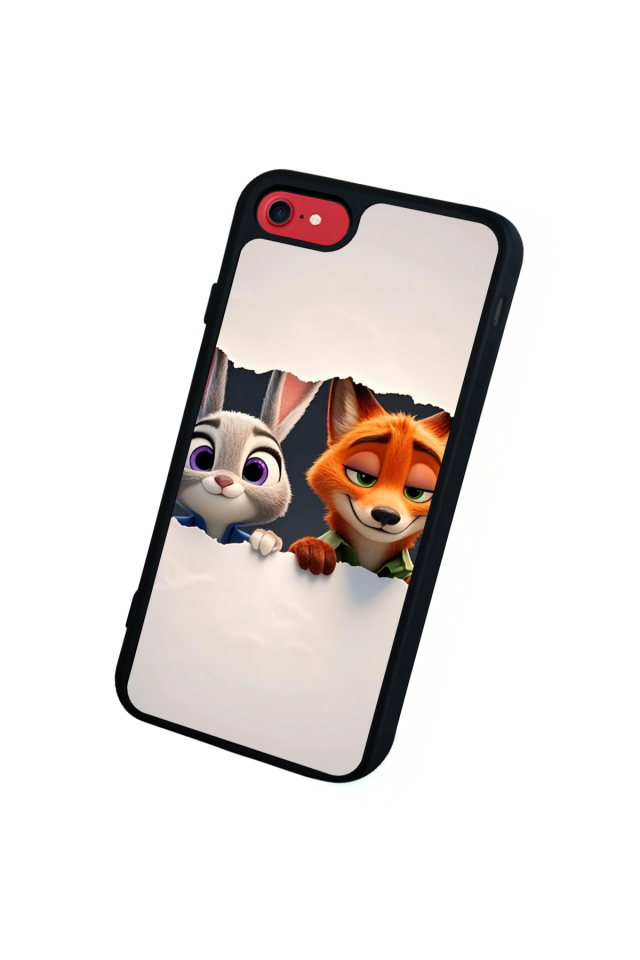 iPhone SE Uyumlu Zootropolis Tasarımlı Glossy Premium Kılıf
