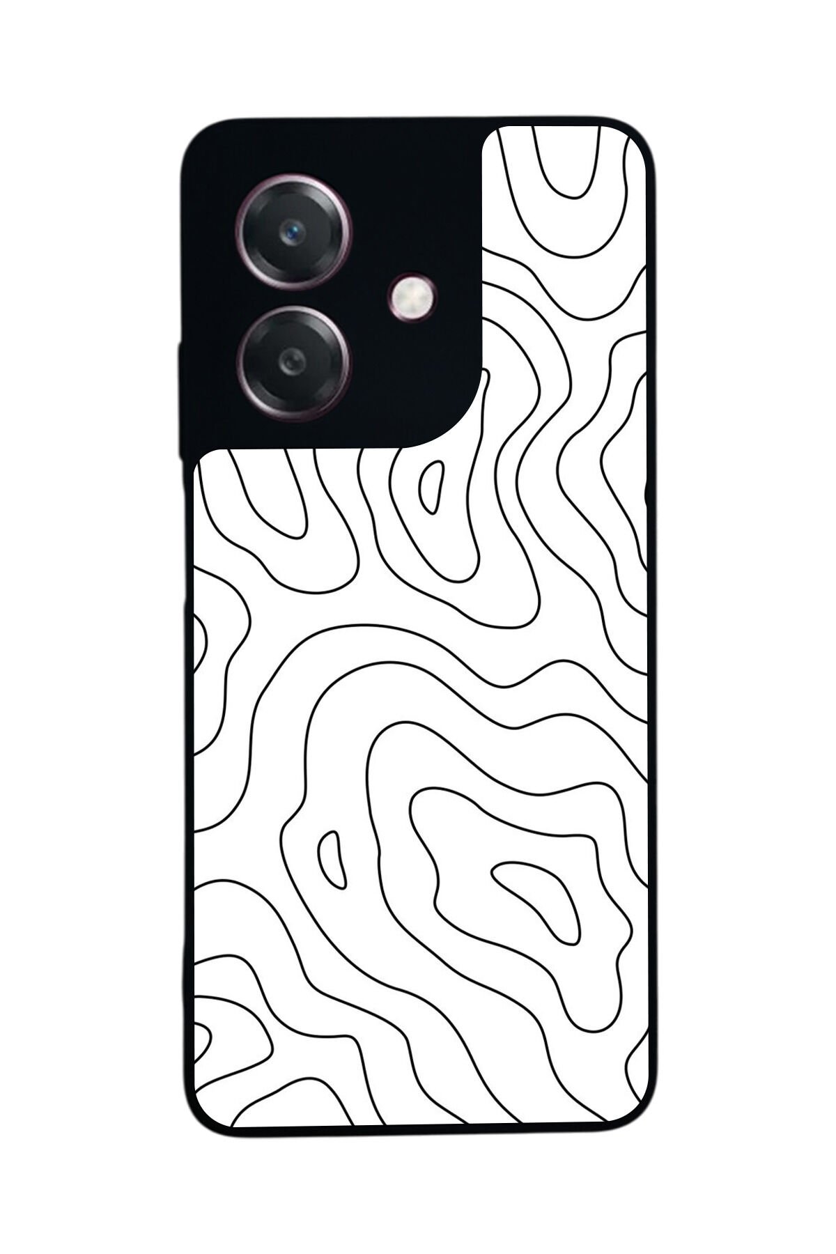 Oppo A3 5G Uyumlu Çizgi Sanatı Tasarımlı Glossy Premium Kılıf
