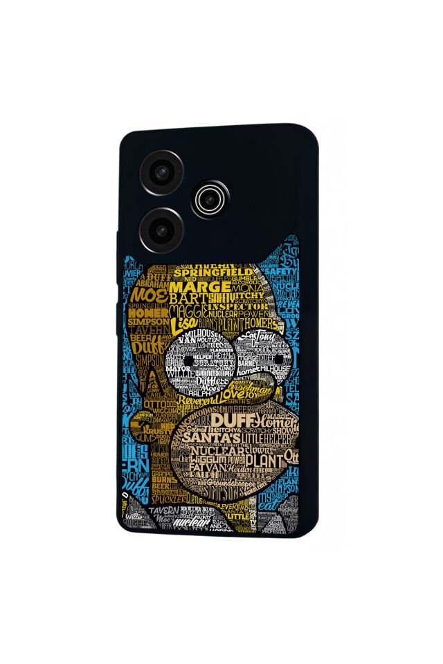 Tecno Pova 6 Uyumlu The Simpsons Tasarımlı Glossy Premium Kılıf