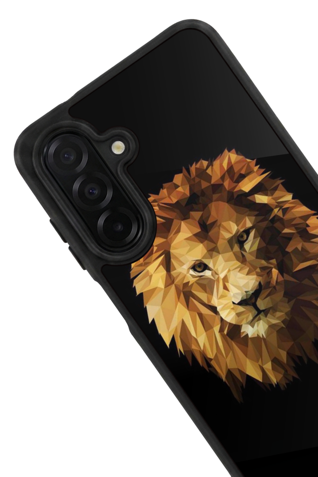 Samsung Galaxy A56 Uyumlu Aslan Tasarımlı Glossy Premium Kılıf