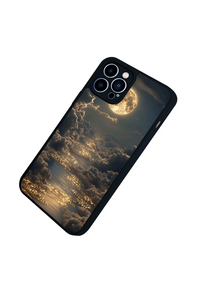 iPhone 13 Pro Max Uyumlu Ay Tasarımlı Glossy Premium Kılıf