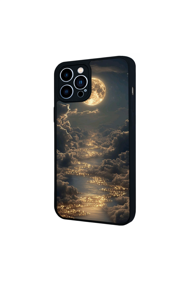 iPhone 13 Pro Max Uyumlu Ay Tasarımlı Glossy Premium Kılıf