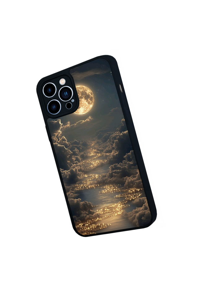 iPhone 13 Pro Max Uyumlu Ay Tasarımlı Glossy Premium Kılıf