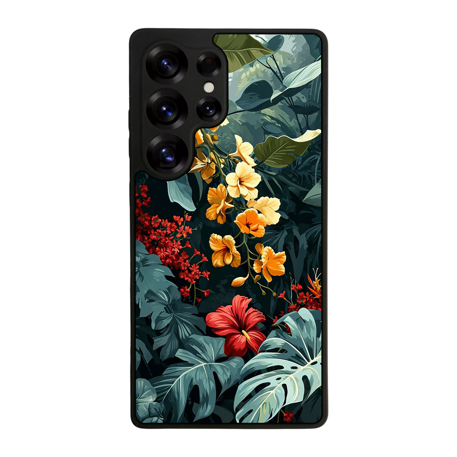 Samsung Galaxy S25 Ultra Uyumlu Botanik Tasarımlı Glossy Premium Kılıf