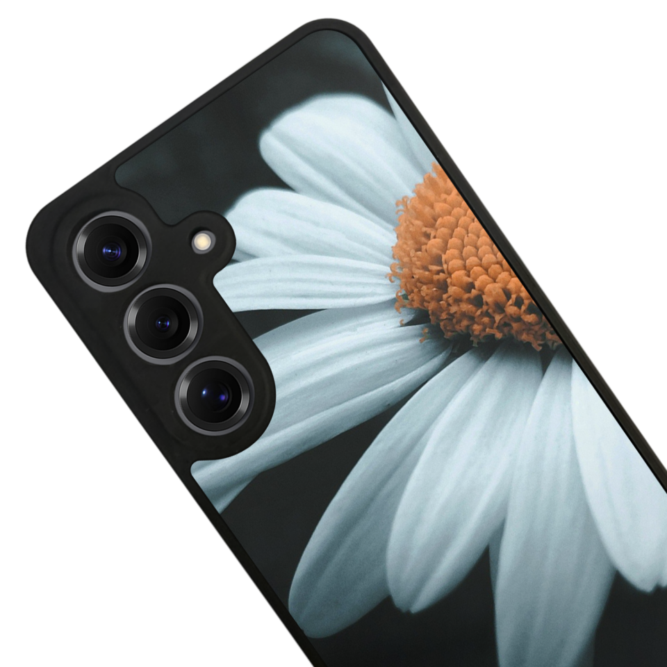 Samsung Galaxy S25 Uyumlu Cicek Tasarımlı Glossy Premium Kılıf