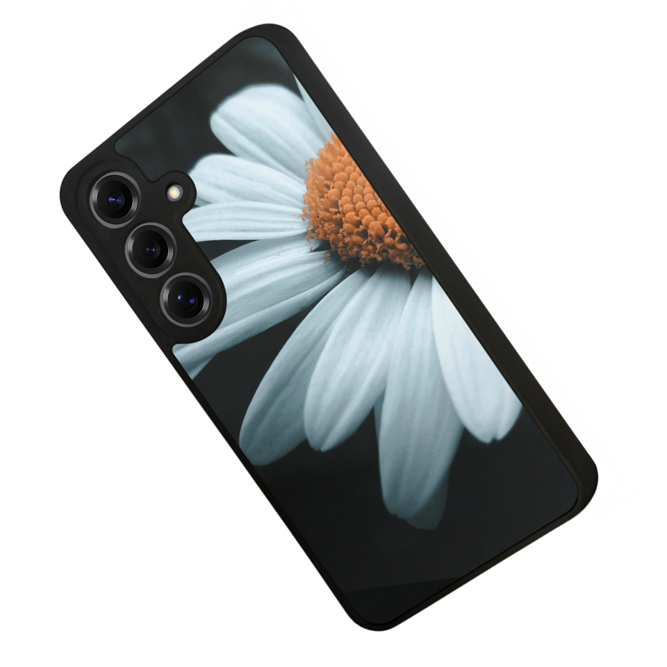 Samsung Galaxy S25 Uyumlu Cicek Tasarımlı Glossy Premium Kılıf