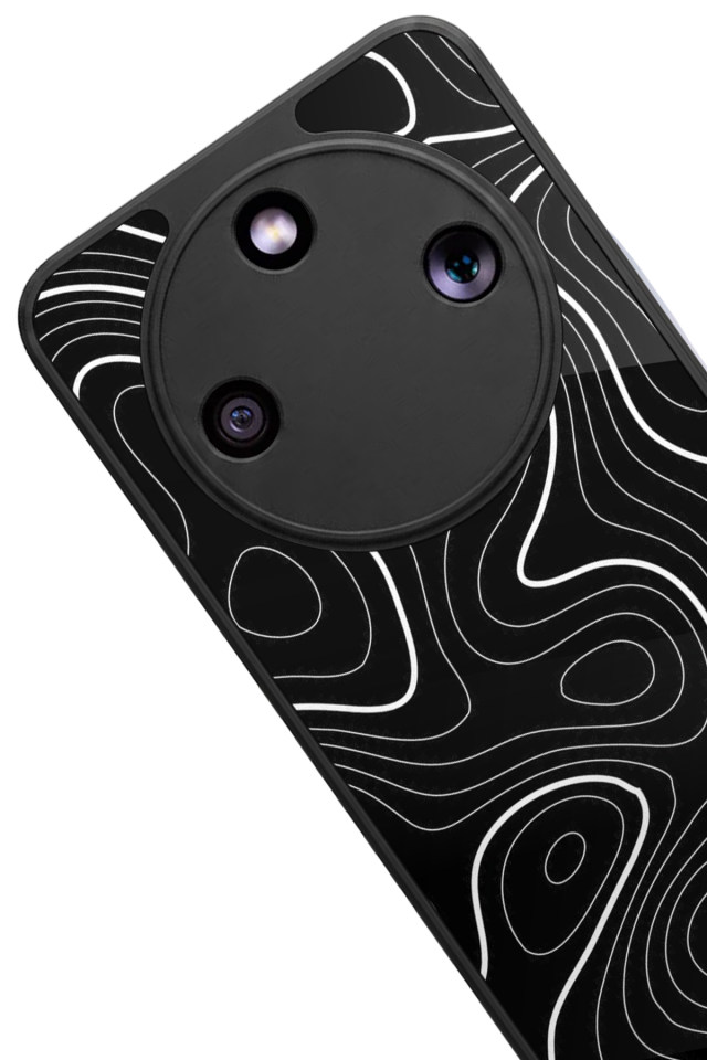 Honor Magic 8 Lite Uyumlu Çizgi Sanatı Tasarımlı Glossy Premium Kılıf