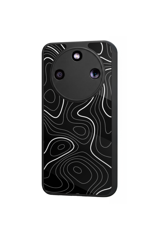 Honor Magic 8 Lite Uyumlu Çizgi Sanatı Tasarımlı Glossy Premium Kılıf