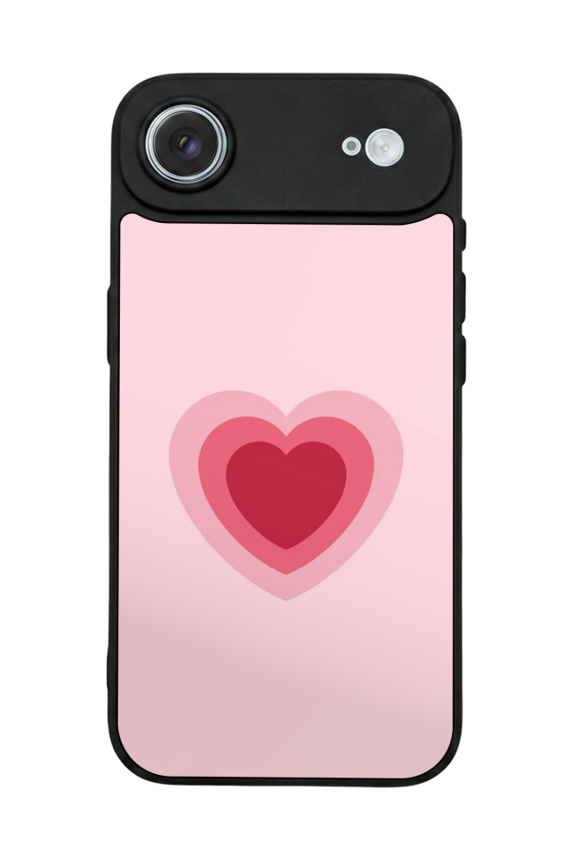 iPhone 17 Air Uyumlu Kalp Love Tasarımlı Glossy Premium Kılıf