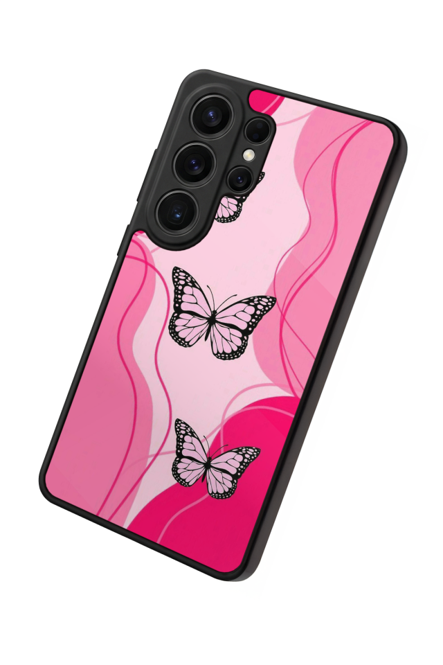 Samsung Galaxy S26 Ultra Uyumlu Kelebek Tasarımlı Glossy Premium Kılıf