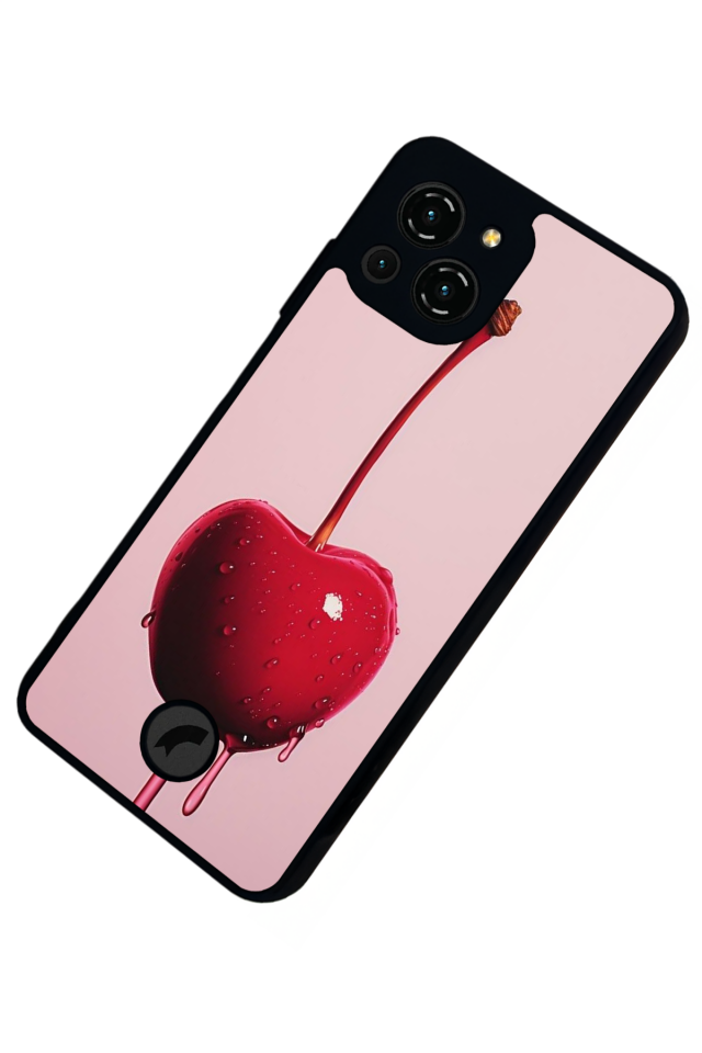 Reeder S23 Pro Max Uyumlu Kiraz Tasarımlı Glossy Premium Kılıf