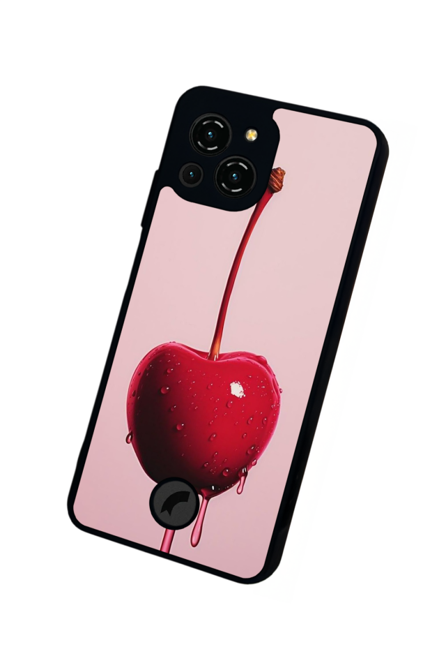 Reeder S23 Pro Max Uyumlu Kiraz Tasarımlı Glossy Premium Kılıf