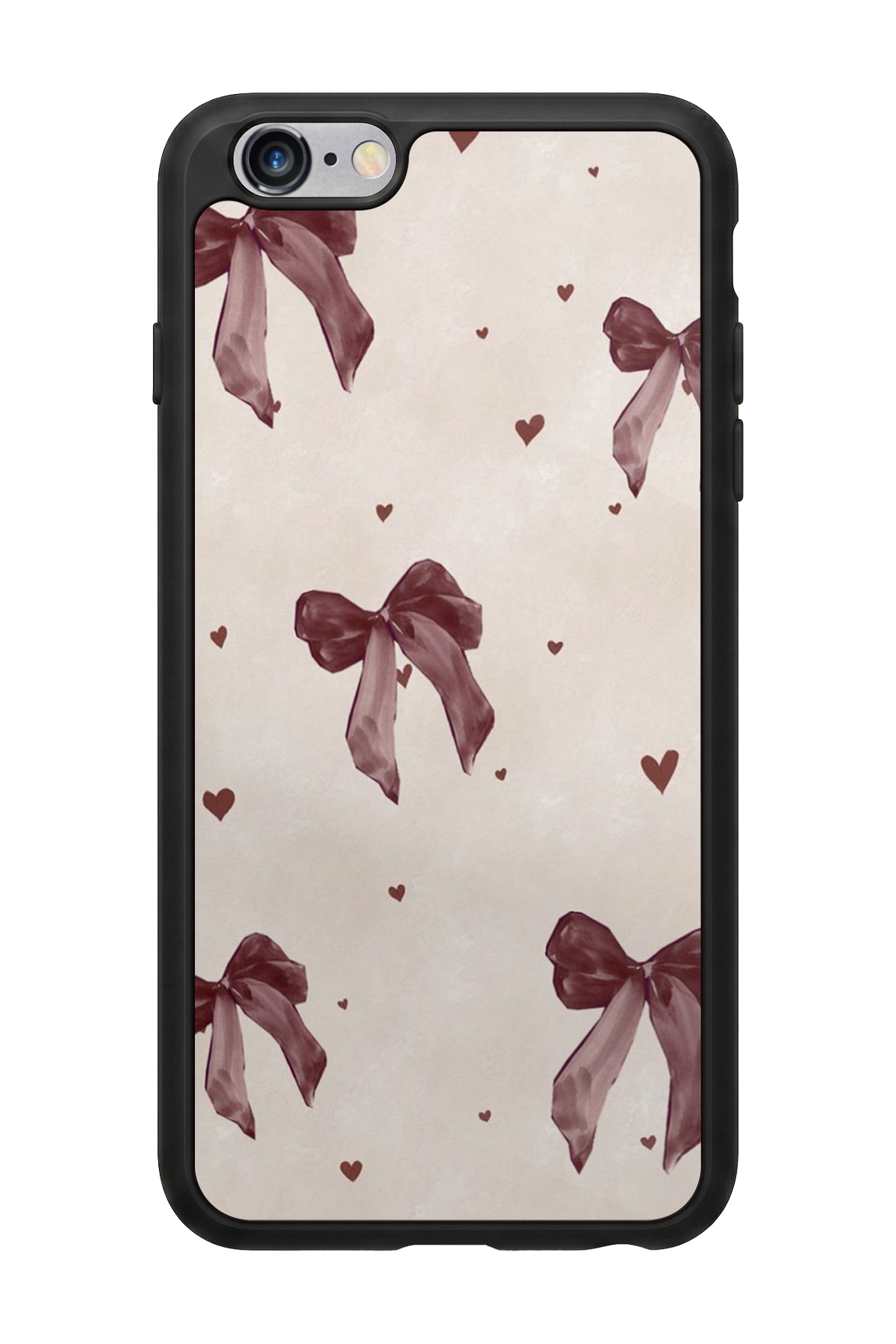 iPhone 6s Plus Uyumlu Kurdele Tasarımlı Glossy Premium Kılıf