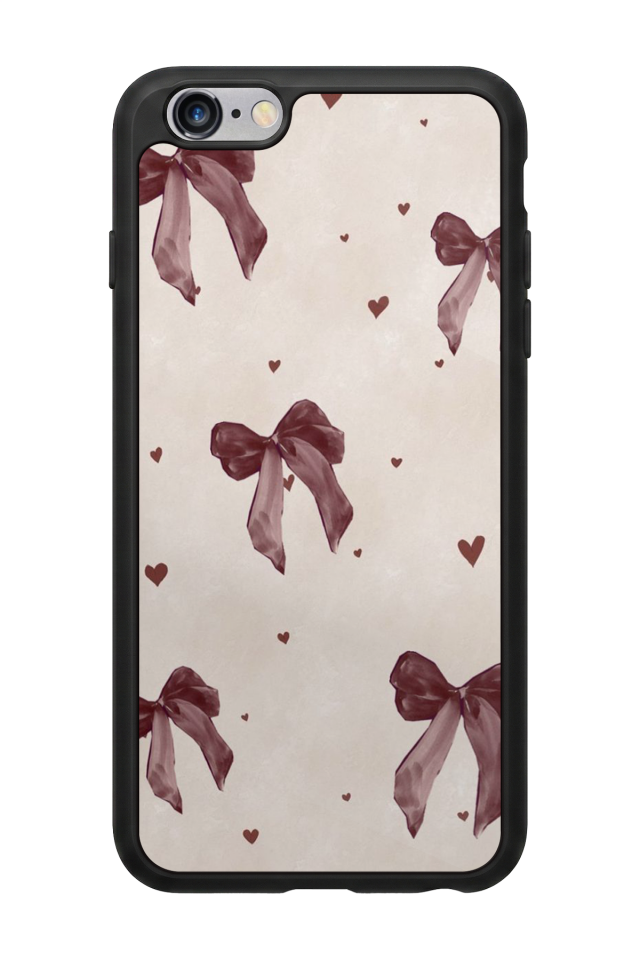 iPhone 6s Plus Uyumlu Kurdele Tasarımlı Glossy Premium Kılıf