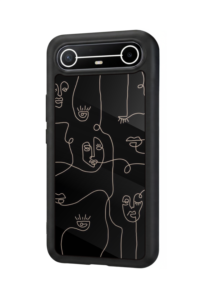 Tecno Spark Slim 5G Uyumlu Line Art Tasarımlı Glossy Premium Kılıf