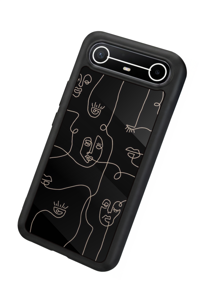 Tecno Spark Slim 5G Uyumlu Line Art Tasarımlı Glossy Premium Kılıf