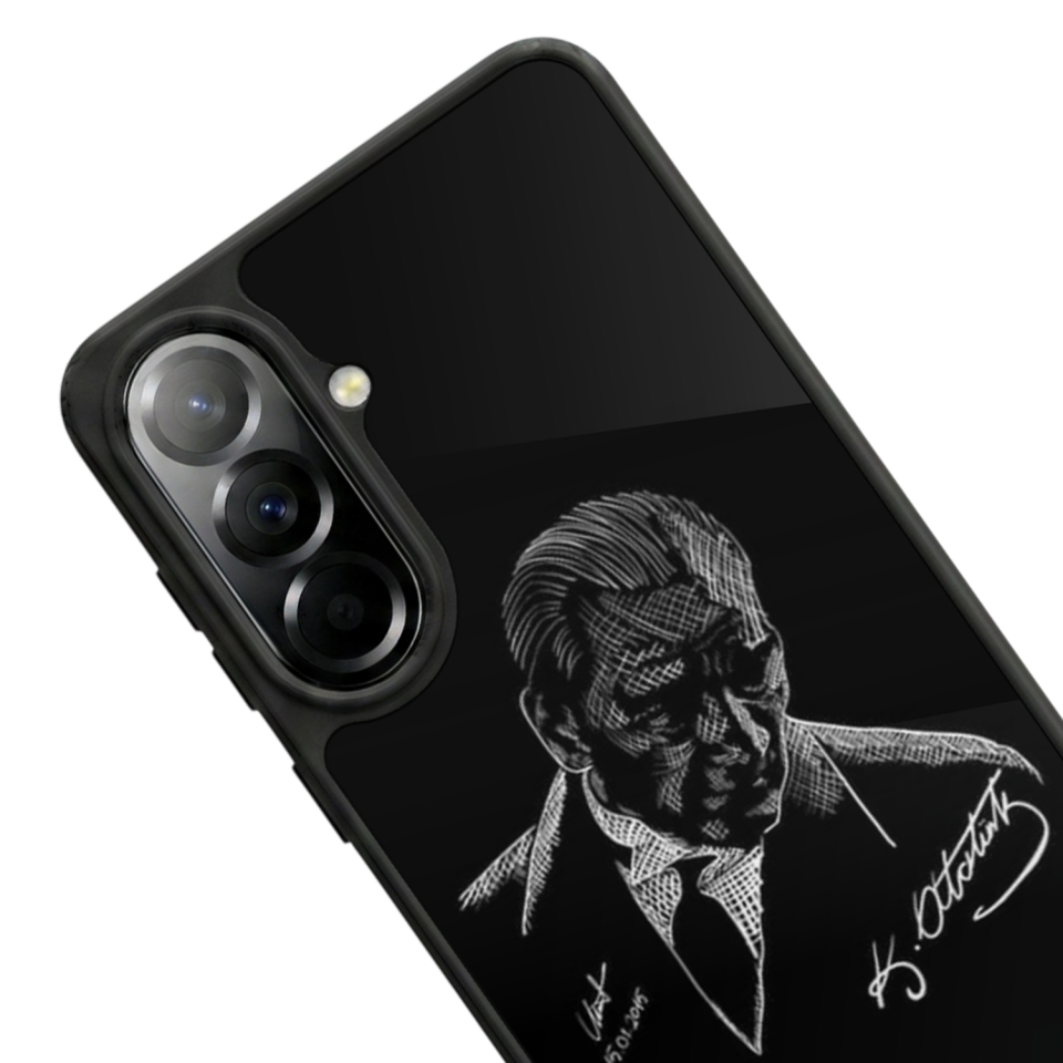 Samsung Galaxy A57 Uyumlu Mustafa Kemal Ataturk Tasarımlı Glossy Premium Kılıf