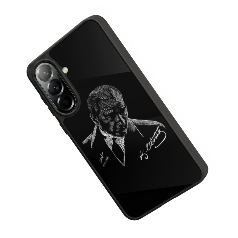 Samsung Galaxy A57 Uyumlu Mustafa Kemal Ataturk Tasarımlı Glossy Premium Kılıf