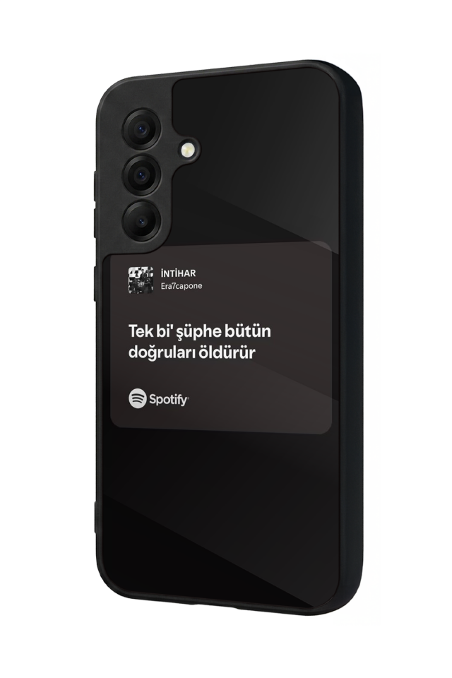 Samsung Galaxy A17 Uyumlu Sarki Sozleri Tasarımlı Glossy Premium Kılıf