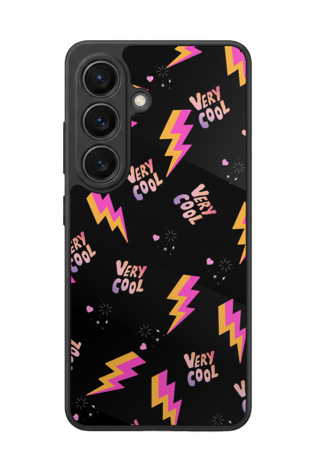 Samsung Galaxy S26 Uyumlu Simsek Tasarımlı Glossy Premium Kılıf