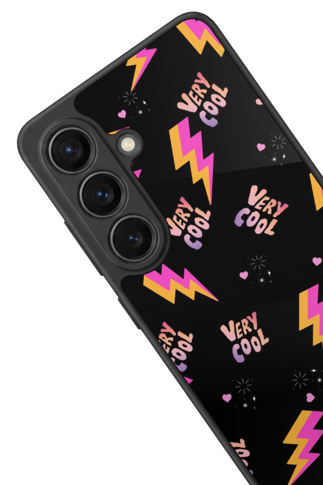 Samsung Galaxy S26 Uyumlu Simsek Tasarımlı Glossy Premium Kılıf