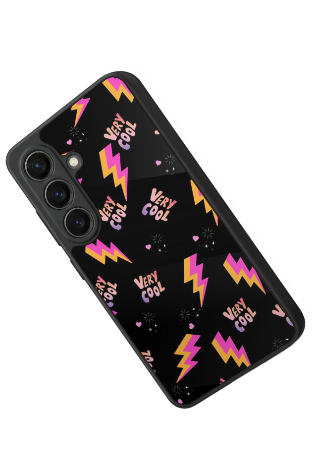 Samsung Galaxy S26 Uyumlu Simsek Tasarımlı Glossy Premium Kılıf