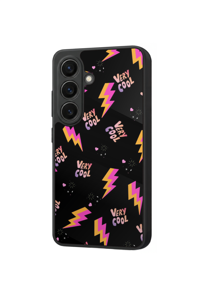 Samsung Galaxy S26 Uyumlu Simsek Tasarımlı Glossy Premium Kılıf