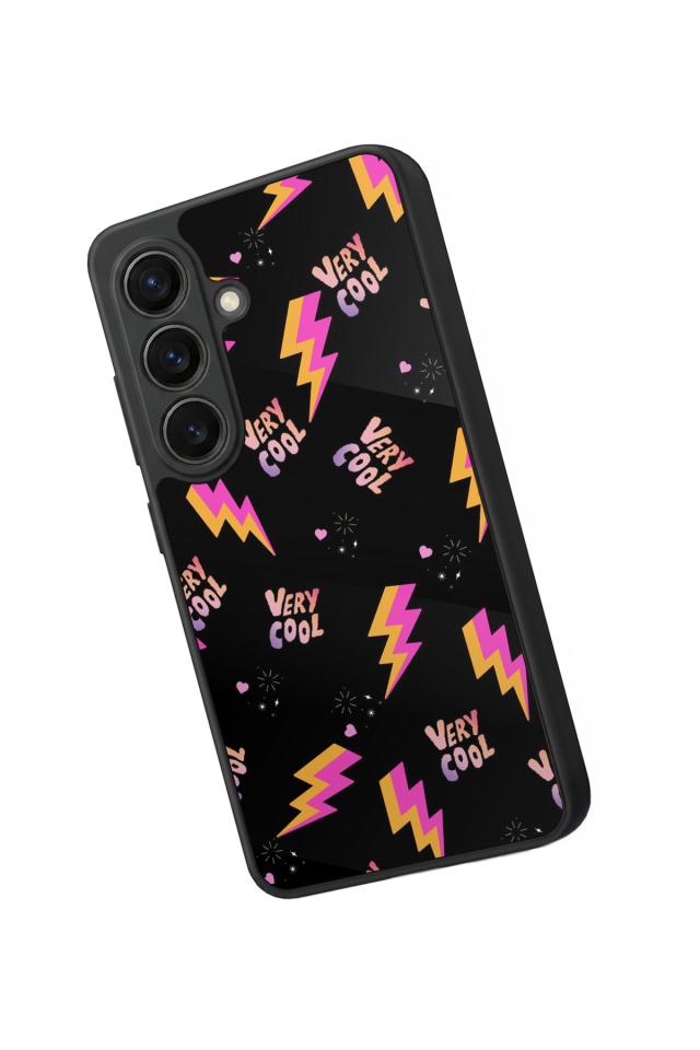 Samsung Galaxy S26 Uyumlu Simsek Tasarımlı Glossy Premium Kılıf