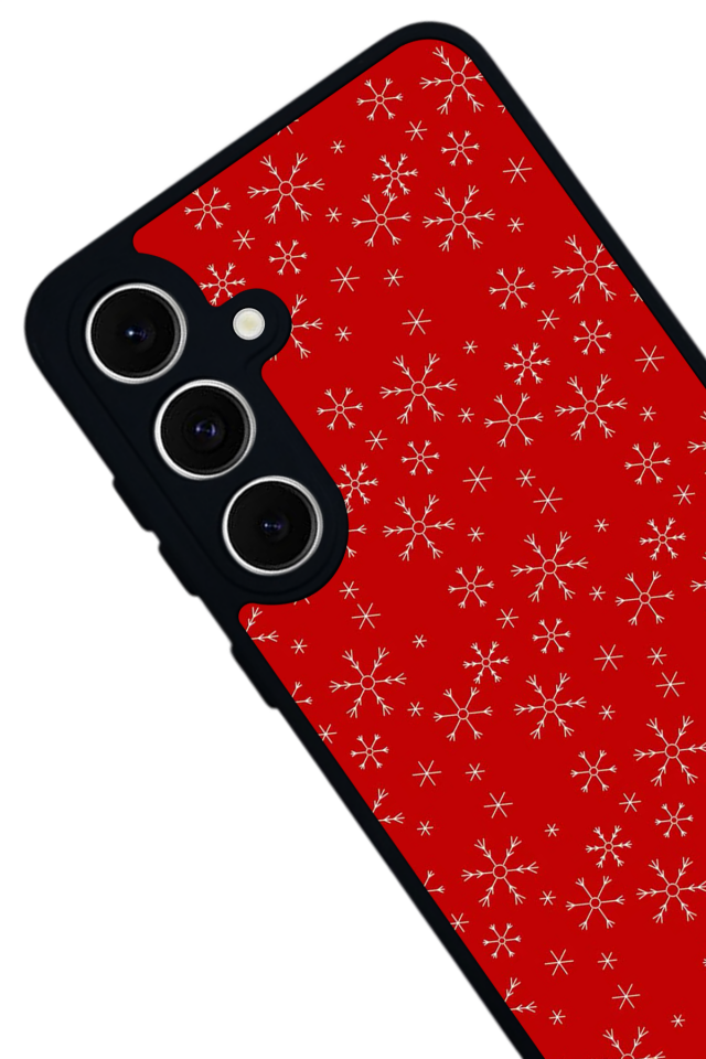 Samsung Galaxy S24 FE Uyumlu Yilbasi Christmas Tasarımlı Glossy Premium Kılıf
