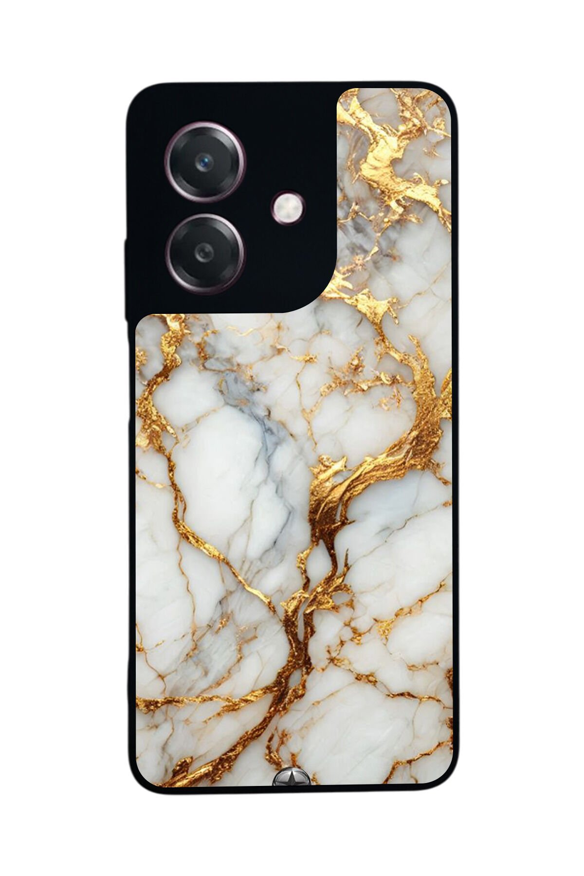Oppo A3 5G Uyumlu Mermer Marble Tasarımlı Glossy Premium Kılıf