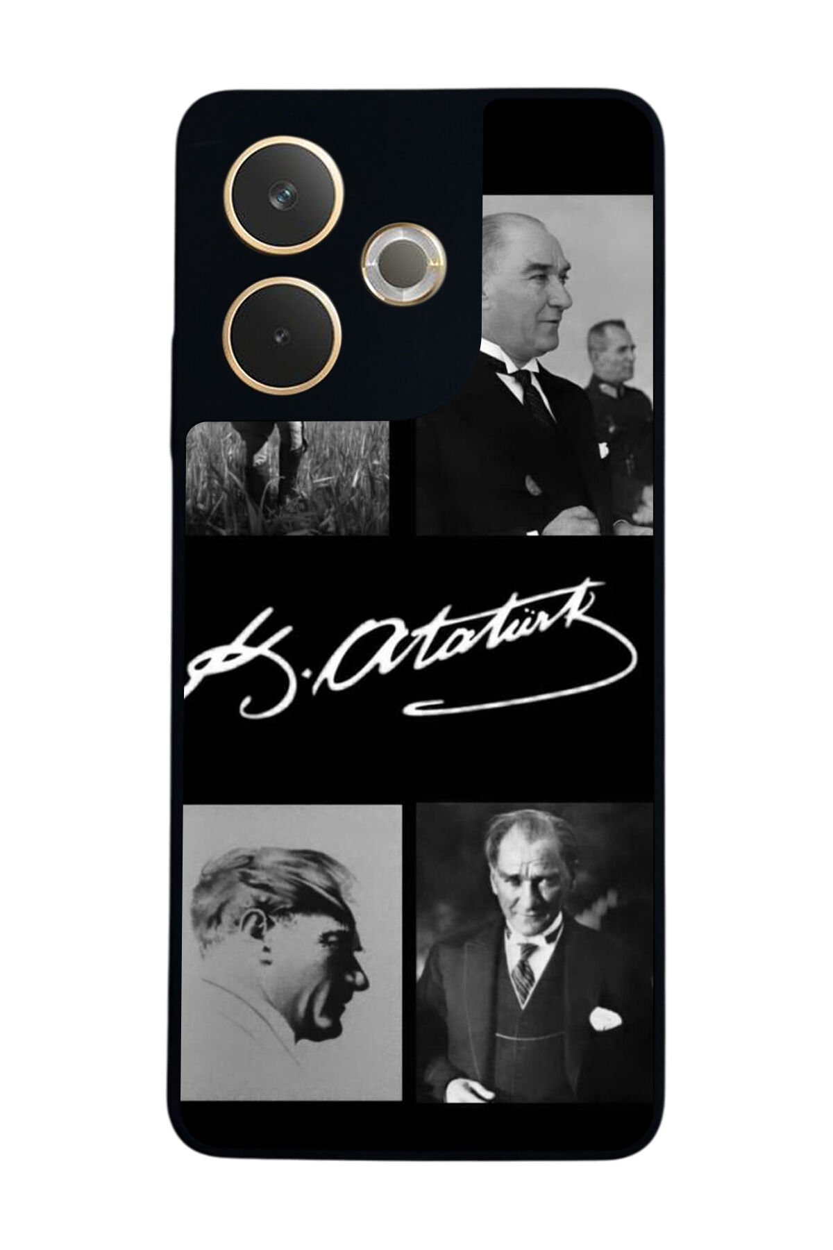 Oppo A5 Pro Uyumlu Mustafa Kemal Ataturk Tasarımlı Glossy Premium Kılıf