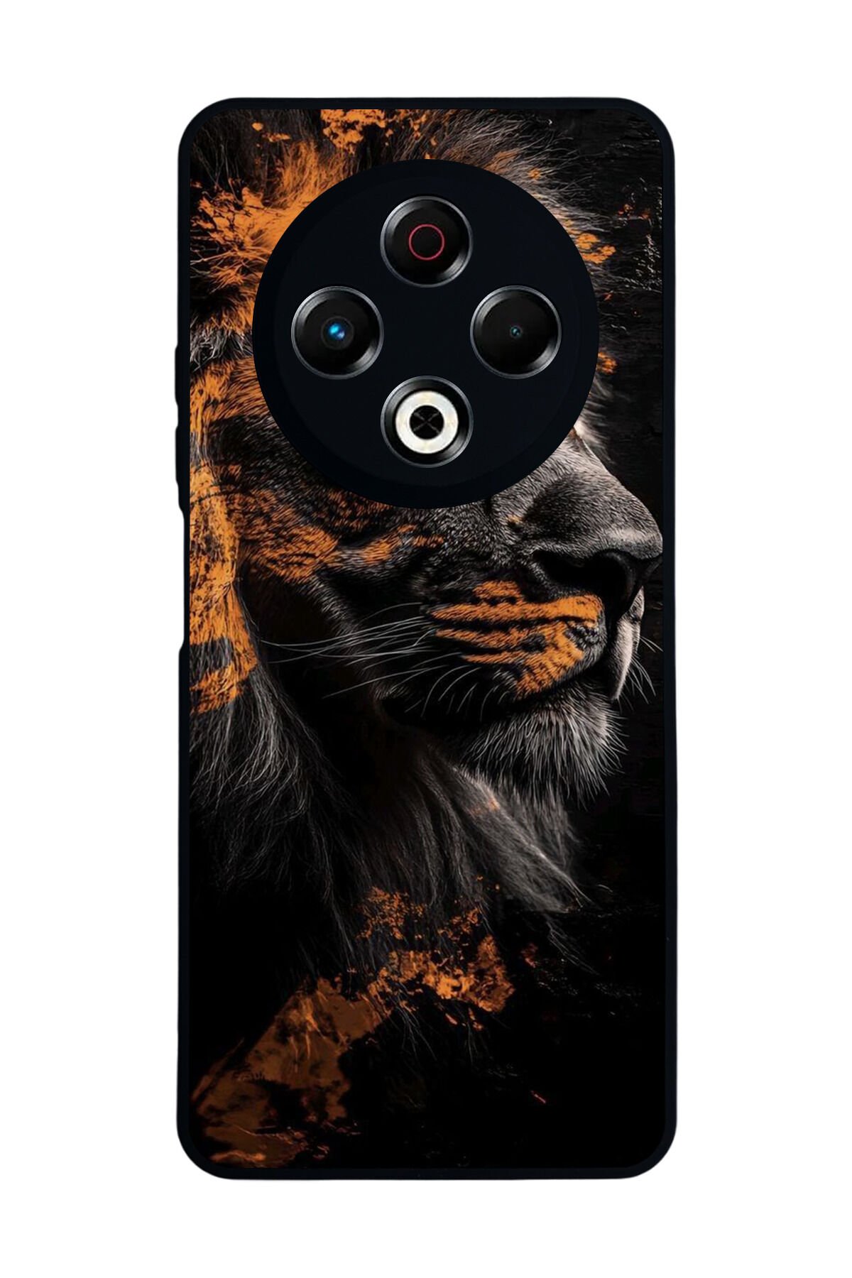 Tecno Spark 30 Uyumlu Aslan Tasarımlı Glossy Premium Kılıf