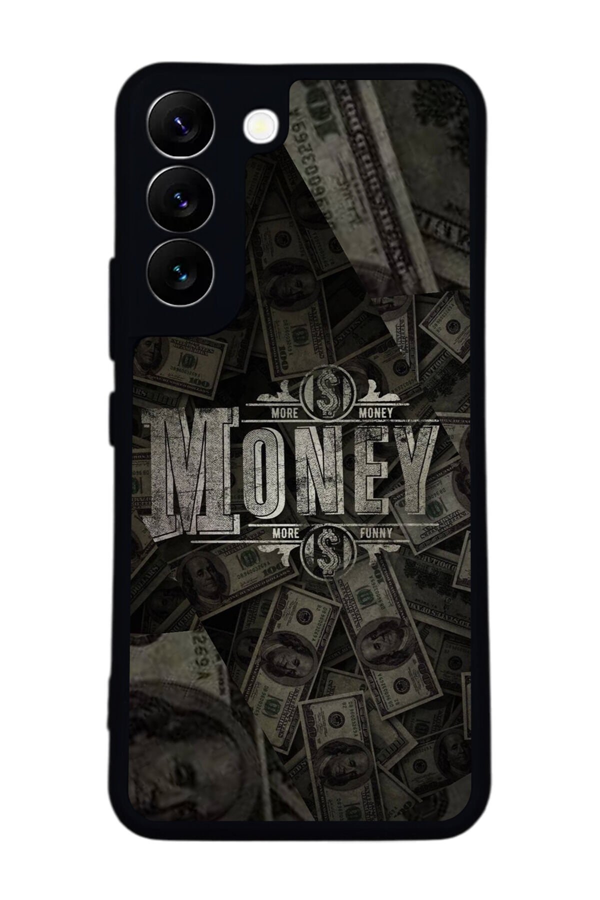 Samsung Galaxy S22 Uyumlu Money Para Tasarımlı Glossy Premium Kılıf