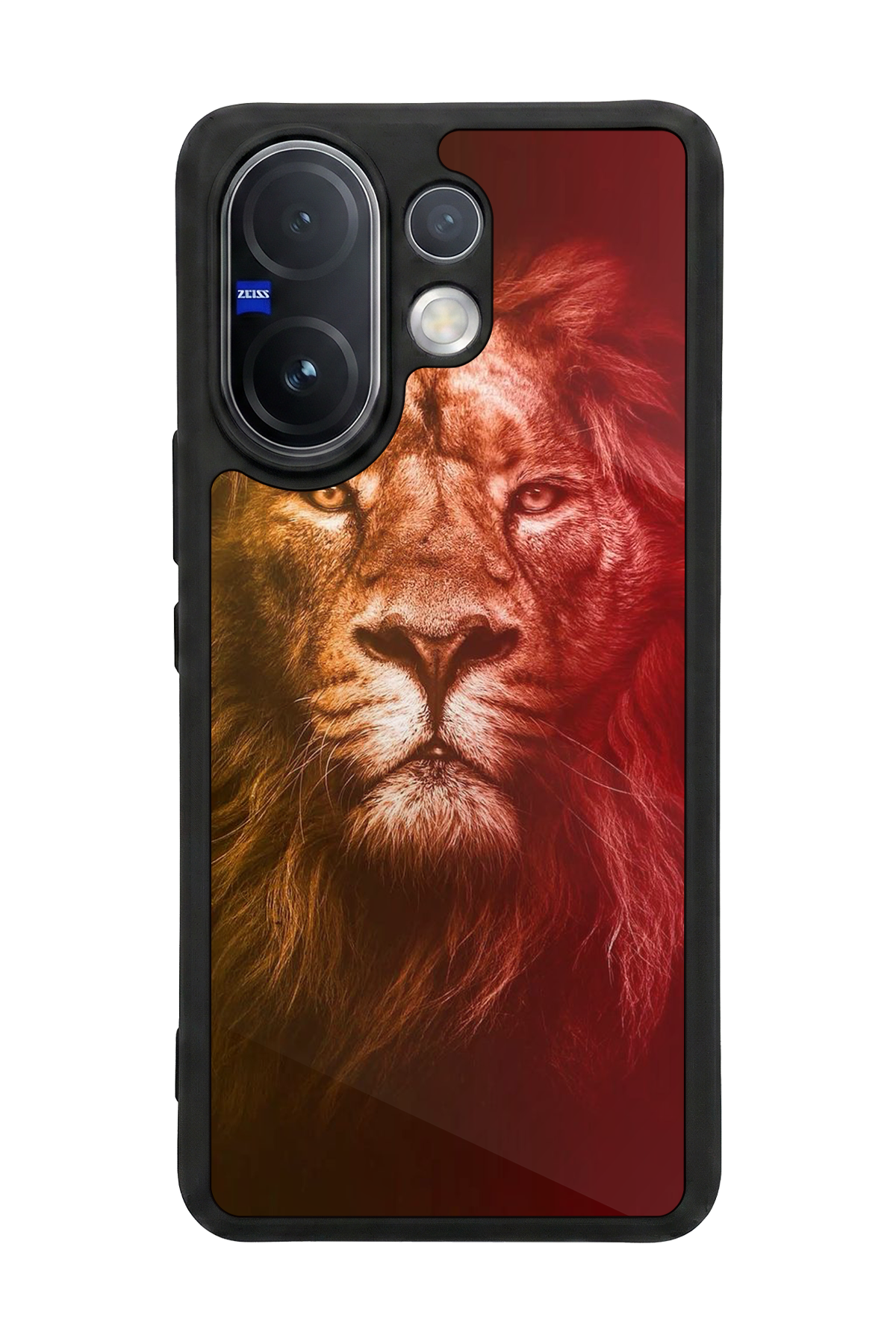 Vivo V60 Uyumlu Aslan Tasarımlı Glossy Premium Kılıf