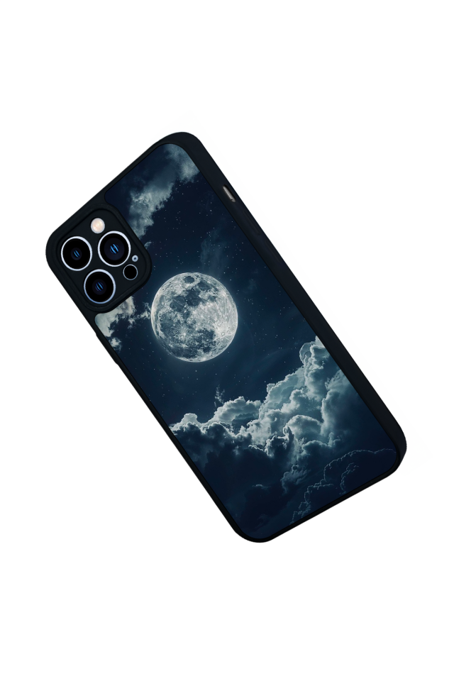 iPhone 13 Pro Max Uyumlu Ay Tasarımlı Glossy Premium Kılıf