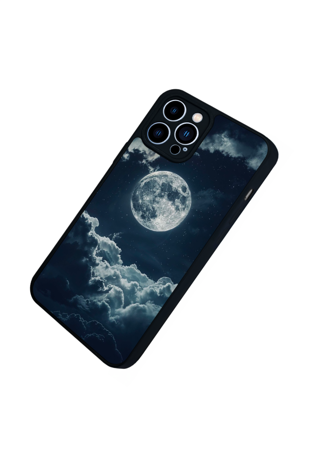 iPhone 13 Pro Max Uyumlu Ay Tasarımlı Glossy Premium Kılıf