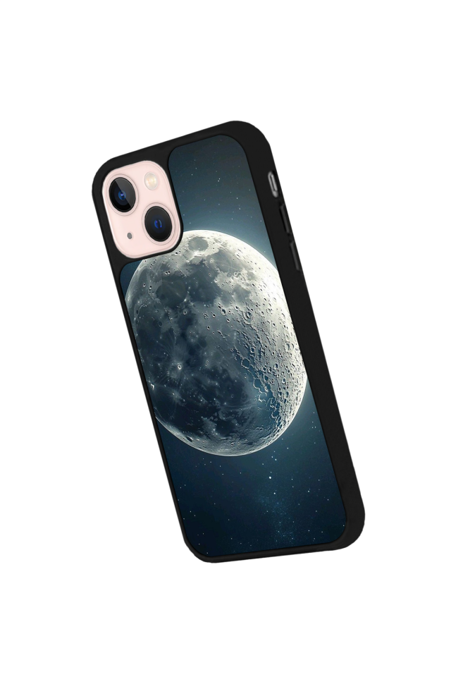 iPhone 15 Uyumlu Ay Tasarımlı Glossy Premium Kılıf