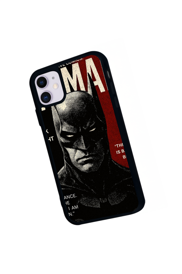 iPhone 11 Uyumlu Batman Tasarımlı Glossy Premium Kılıf