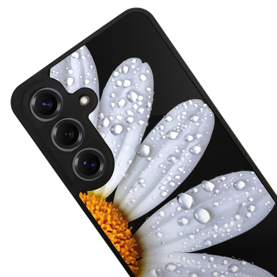 Samsung Galaxy S25 Uyumlu Cicek Tasarımlı Glossy Premium Kılıf