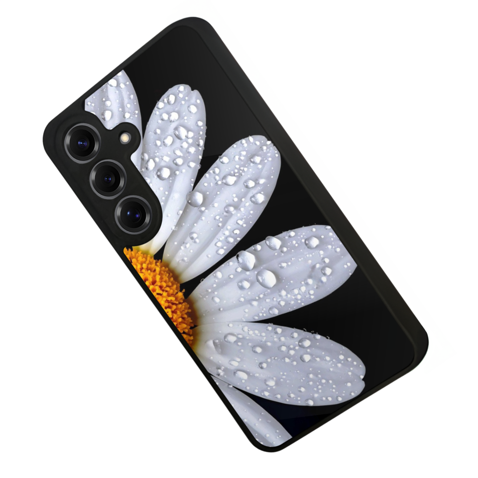 Samsung Galaxy S25 Uyumlu Cicek Tasarımlı Glossy Premium Kılıf