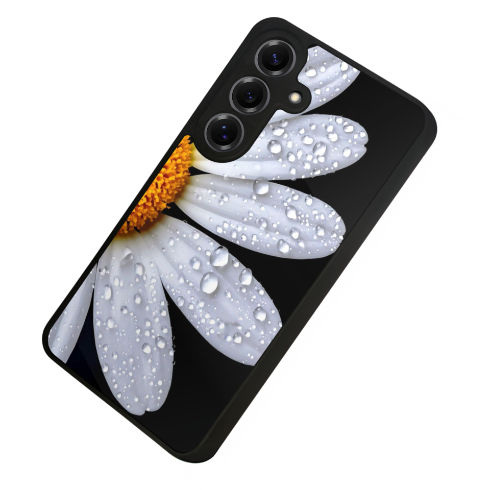 Samsung Galaxy S25 Uyumlu Cicek Tasarımlı Glossy Premium Kılıf