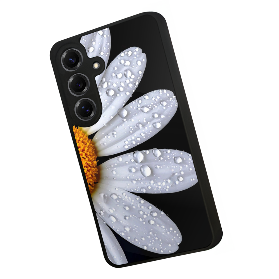 Samsung Galaxy S25 Uyumlu Cicek Tasarımlı Glossy Premium Kılıf