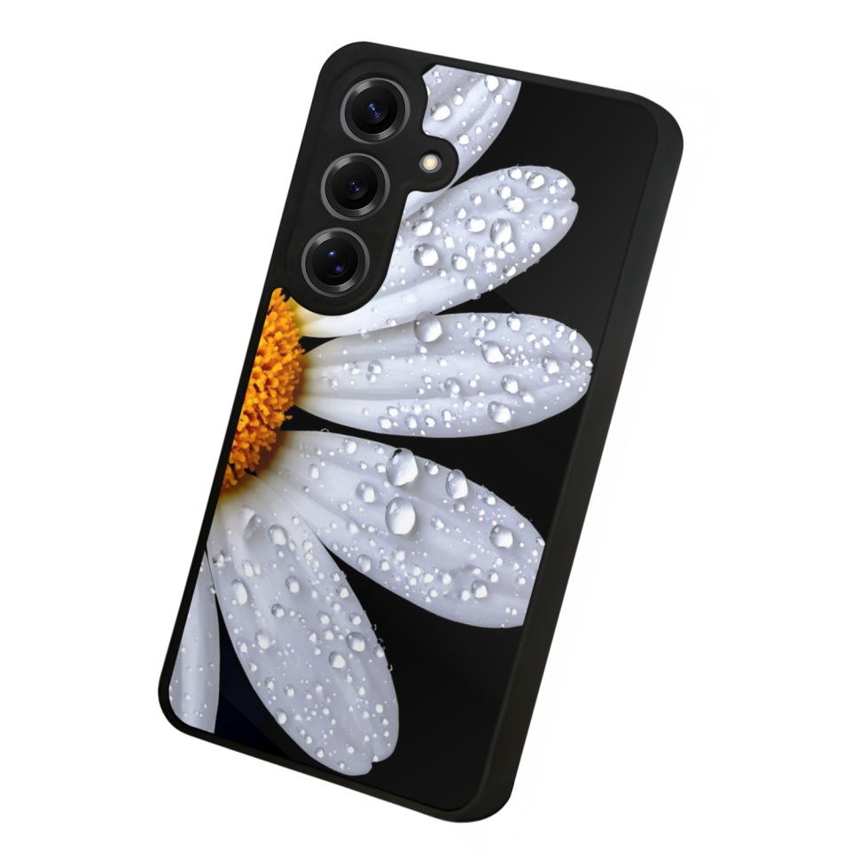 Samsung Galaxy S25 Uyumlu Cicek Tasarımlı Glossy Premium Kılıf