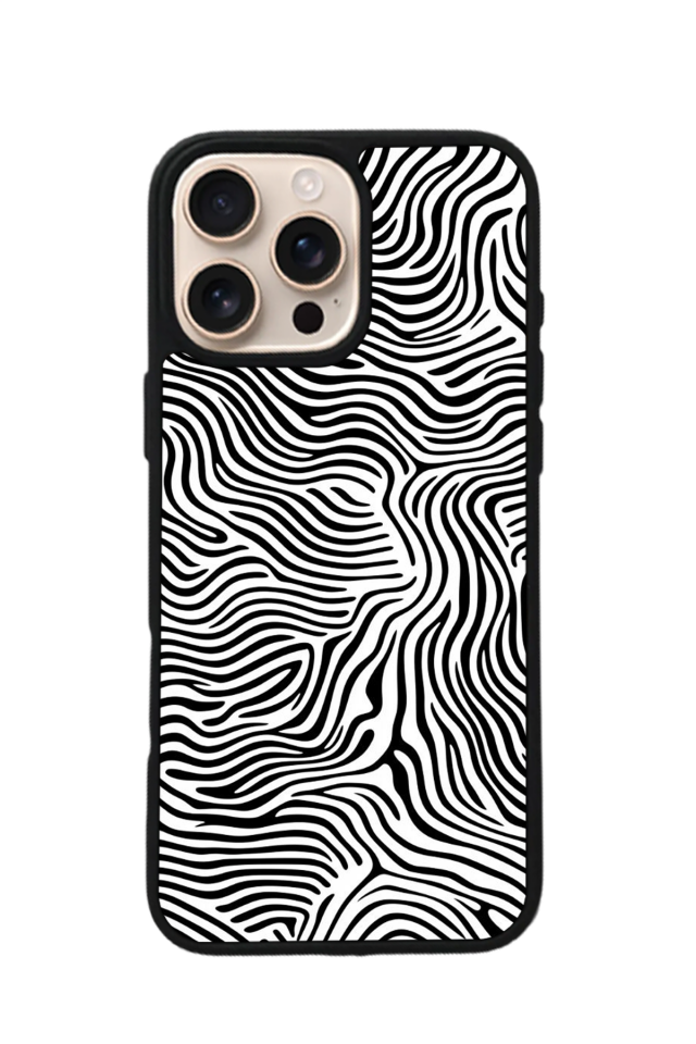 iPhone 14 Pro Max Uyumlu Çizgi Sanatı Tasarımlı Glossy Premium Kılıf
