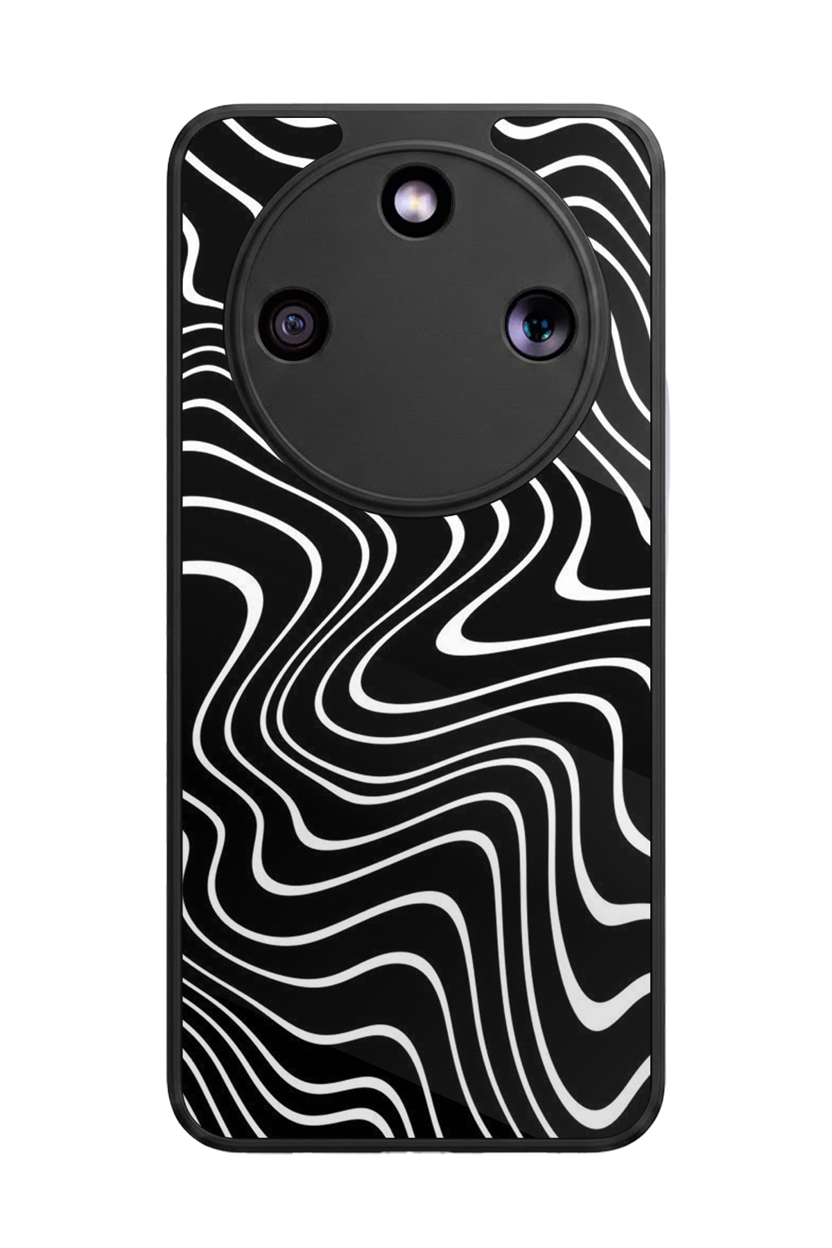 Honor Magic 8 Lite Uyumlu Çizgi Sanatı Tasarımlı Glossy Premium Kılıf