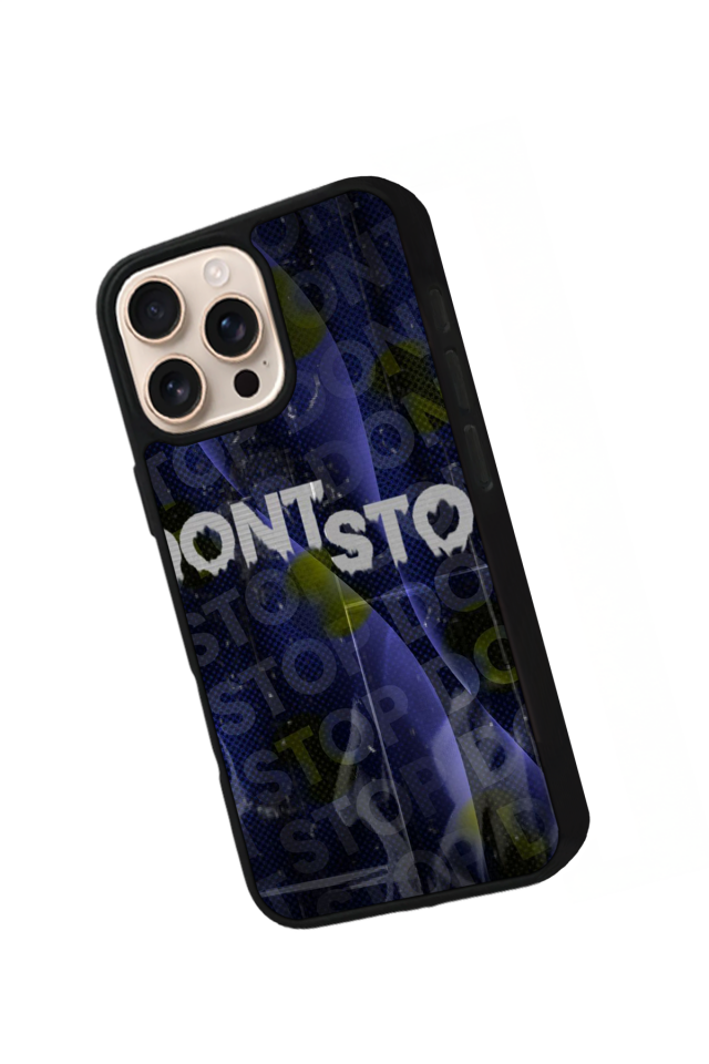 iPhone 15 Pro Max Uyumlu Dont Stop Tasarımlı Glossy Premium Kılıf