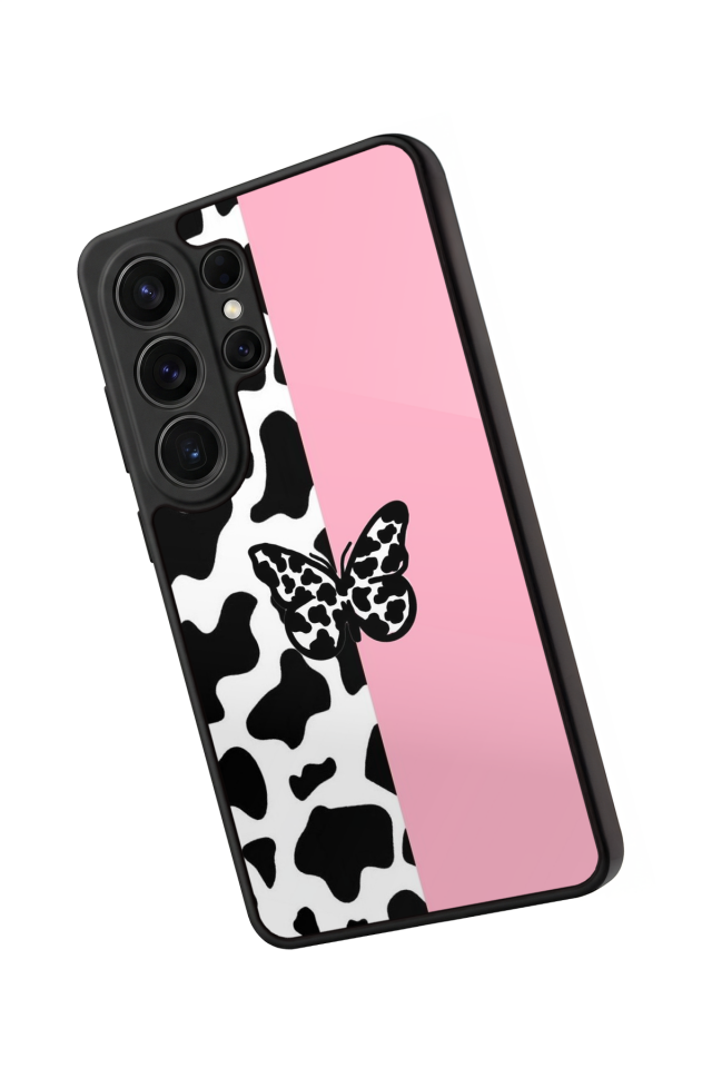 Samsung Galaxy S26 Ultra Uyumlu Kelebek Tasarımlı Glossy Premium Kılıf