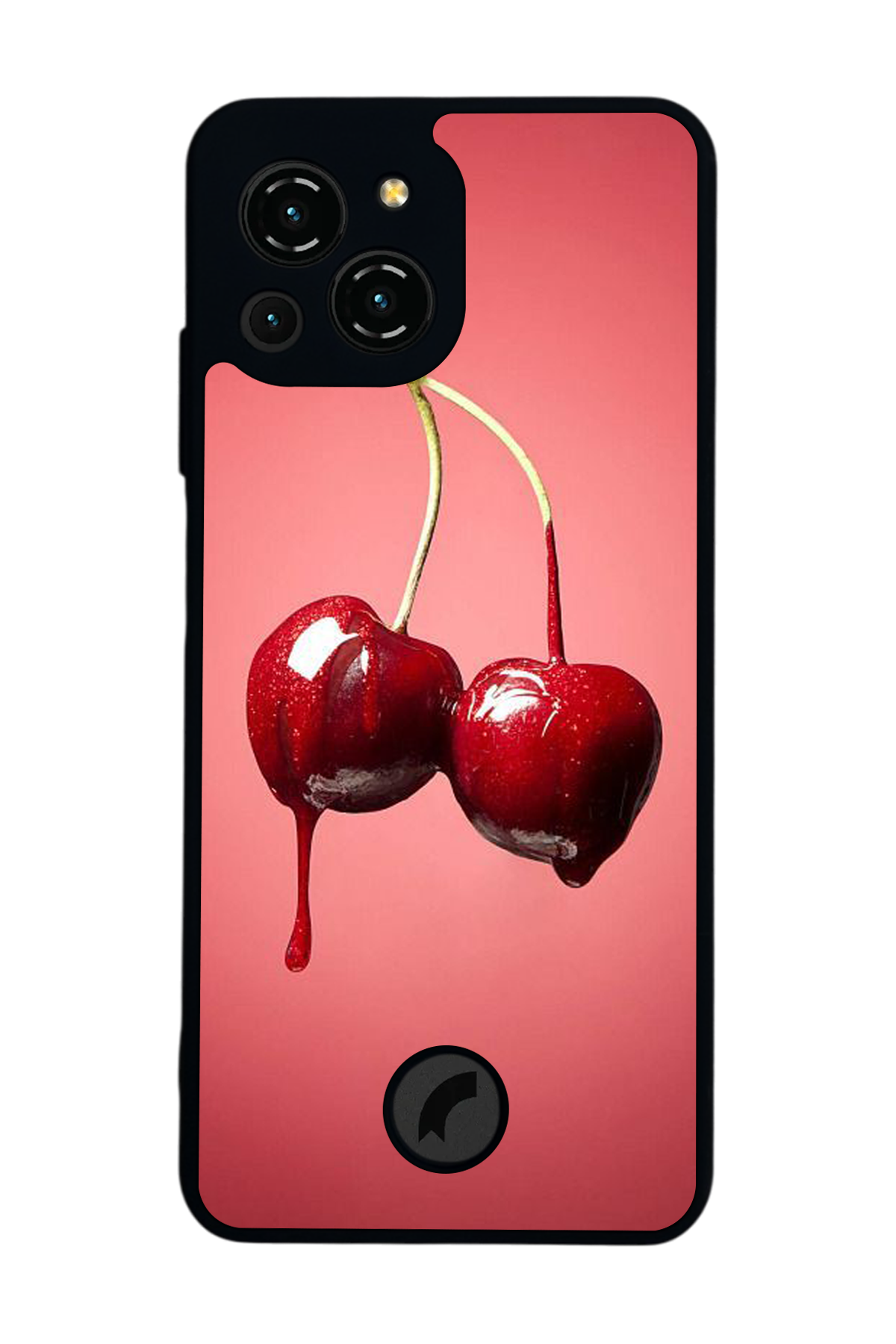 Reeder S23 Pro Max Uyumlu Kiraz Tasarımlı Glossy Premium Kılıf