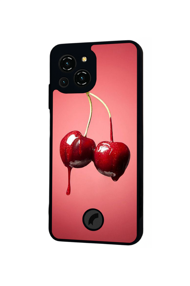 Reeder S23 Pro Max Uyumlu Kiraz Tasarımlı Glossy Premium Kılıf