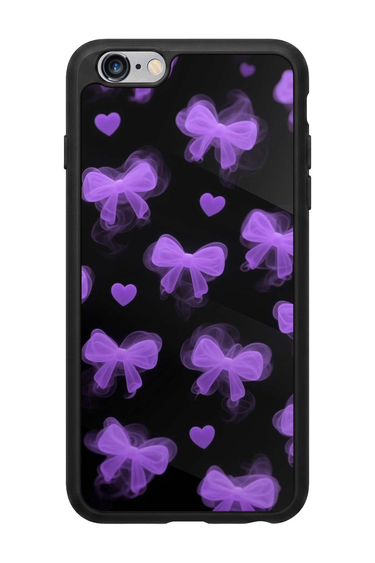 iPhone 6s Plus Uyumlu Kurdele Tasarımlı Glossy Premium Kılıf
